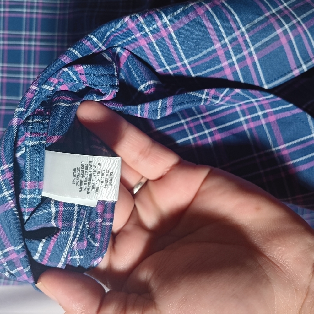 Men's Blue Plaid Shirt Bonobos - Picture 5 of 8